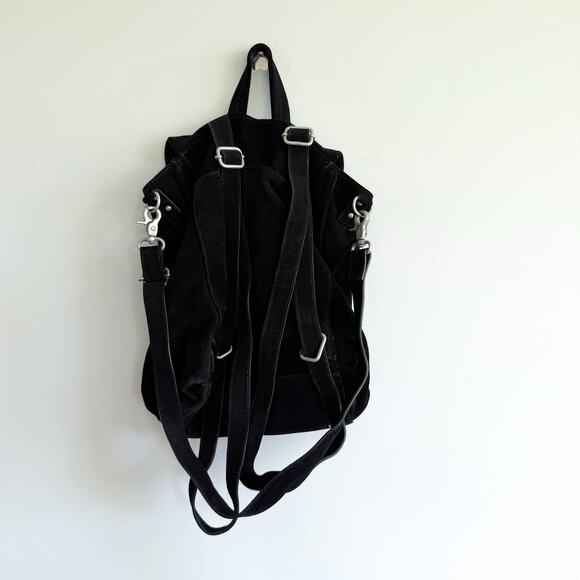 Free People Camilla Suede Leather Convertible Backpack Black main image 13